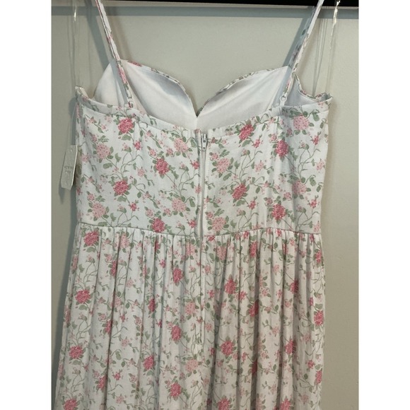 Altar'd State Jodee White/Pink Floral Maxi Tiered Dress Easter Fairy  Sz S - Picture 8 of 16